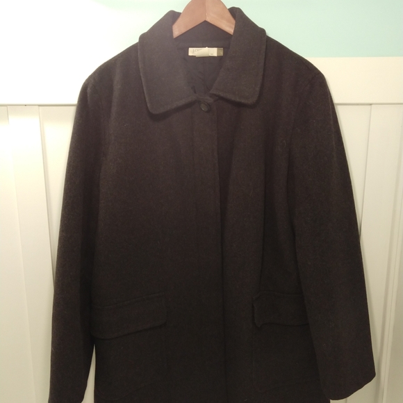 J.Crew wool blend coat w Thinsulate, wmns sz L - Picture 2 of 8
